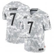 Camiseta NFL Limited Denver Broncos John Elway 2024 Salute To Service Retired Gris