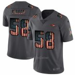 Camiseta NFL Limited Denver Broncos Miller Retro Flag Negro