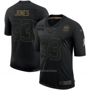 Camiseta NFL Limited Green Bay Packers Jones 2020 Salute To Service Negro