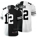 Camiseta NFL Limited Indianapolis Colts Luck White Black Split