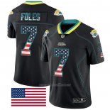Camiseta NFL Limited Jacksonville Jaguars Foles Rush USA Flag Negro