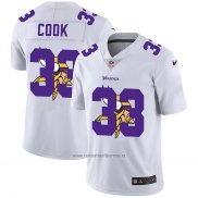 Camiseta NFL Limited Minnesota Vikings Cook Logo Dual Overlap Blanco