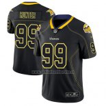 Camiseta NFL Limited Minnesota Vikings Danielle Hunter Negro Color Rush 2018 Lights Out