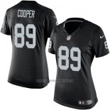 Camiseta NFL Limited Mujer Las Vegas Raiders 89 Amari Cooper Negro