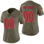 Camiseta NFL Limited Mujer Tampa Bay Buccaneers Personalizada 2017 Salute To Service Verde