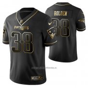 Camiseta NFL Limited New England Patriots Brandon Bolden Golden Edition Negro