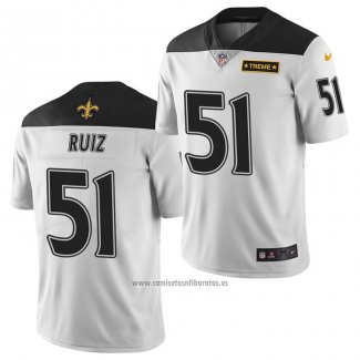 Camiseta NFL Limited New Orleans Saints Cesar Ruiz Ciudad Edition Blanco