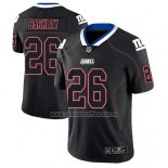 Camiseta NFL Limited New York Giants Saquon Barkley Negro Color Rush 2018 Lights Out