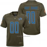 Camiseta NFL Limited Nino Detroit Lions Personalizada Salute To Service Verde