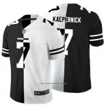Camiseta NFL Limited San Francisco 49ers Kaepernick Black White Split