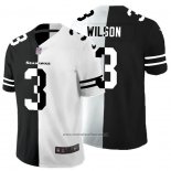 Camiseta NFL Limited Seattle Seahawks Wilson Black White Split