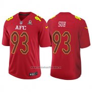 Camiseta NFL Pro Bowl AFC Suh 2017 Rojo