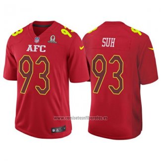 Camiseta NFL Pro Bowl AFC Suh 2017 Rojo