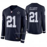 Camiseta NFL Therma Manga Larga Dallas Cowboys Ezekiel Elliott Azul