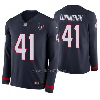 Camiseta NFL Therma Manga Larga Houston Texans Zach Cunningham Azul