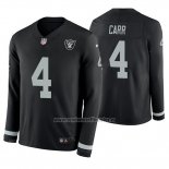Camiseta NFL Therma Manga Larga Las Vegas Raiders Derek Carr Negro
