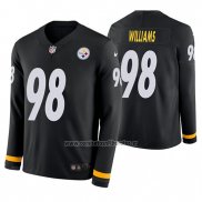 Camiseta NFL Therma Manga Larga Pittsburgh Steelers Vince Williams Negro