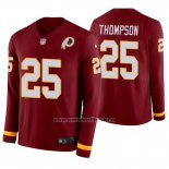 Camiseta NFL Therma Manga Larga Washington Commanders Chris Thompson Rojo