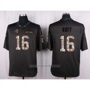 Camiseta NFL Anthracite Los Angeles Rams Goff 2016 Salute To Service