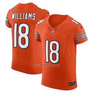 Camiseta NFL Elite Chicago Bears Caleb Williams Alterno Vapor F.U.S.E. Naranja
