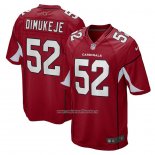 Camiseta NFL Game Arizona Cardinals Victor Dimukeje 52 Rojo