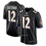 Camiseta NFL Game Baltimore Ravens Rashod Bateman Negro