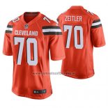 Camiseta NFL Game Cleveland Browns Kevin Zeitler Naranja Alternate