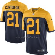 Camiseta NFL Game Green Bay Packers Clinton Dix Negro Amarillo