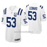 Camiseta NFL Game Indianapolis Colts Darius Leonard Blanco 35th Anniversary