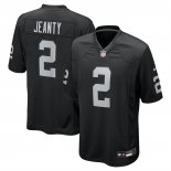 Camiseta NFL Game Las Vegas Raiders Ashton Jeanty 2025 NFL Draft Negro