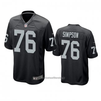 Camiseta NFL Game Las Vegas Raiders John Simpson Negro