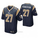 Camiseta NFL Game Los Angeles Rams Darrell Henderson Azul2