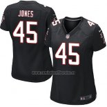 Camiseta NFL Game Mujer Atlanta Falcons Jones Negro