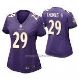 Camiseta NFL Game Mujer Baltimore Ravens Earl Thomas III Violeta
