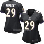 Camiseta NFL Game Mujer Baltimore Ravens Forsett Negro