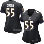 Camiseta NFL Game Mujer Baltimore Ravens Suggs Negro