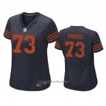 Camiseta NFL Game Mujer Chicago Bears Lachavious Simmons Throwback Azul