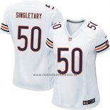 Camiseta NFL Game Mujer Chicago Bears Singletary Blanco