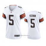 Camiseta NFL Game Mujer Cleveland Browns Case Keenum Blanco