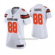 Camiseta NFL Game Mujer Cleveland Browns Demetrius Harris Blanco