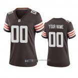 Camiseta NFL Game Mujer Cleveland Browns Personalizada 2020 Marron