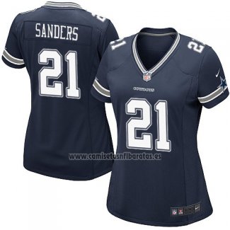 Camiseta NFL Game Mujer Dallas Cowboys Sanders Azul