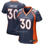 Camiseta NFL Game Mujer Denver Broncos Phillip Lindsay Azul