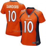 Camiseta NFL Game Mujer Denver Broncos Sanders Naranja