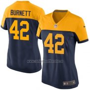 Camiseta NFL Game Mujer Green Bay Packers Burnett Negro Amarillo