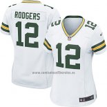 Camiseta NFL Game Mujer Green Bay Packers Rodgers Blanco2