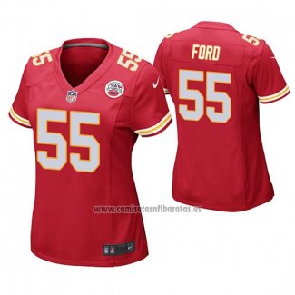 Camiseta NFL Game Mujer Kansas City Chiefs Dee Ford Rojo