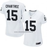 Camiseta NFL Game Mujer Las Vegas Raiders Crabtree Blanco