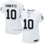 Camiseta NFL Game Mujer Las Vegas Raiders Roberts Blanco