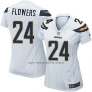 Camiseta NFL Game Mujer Los Angeles Chargers Flowers Blanco